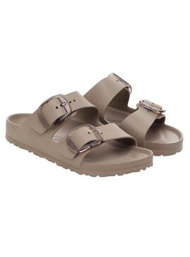 Sandali Birkenstock Arizona Big Buckle Eva beige per donna