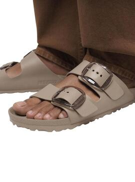 Sandali Birkenstock Arizona Big Buckle Eva beige per donna