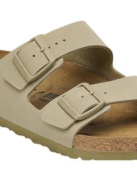 Sandali Birkenstock Arizona verde per donna.