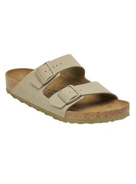 Sandali Birkenstock Arizona verde per donna.
