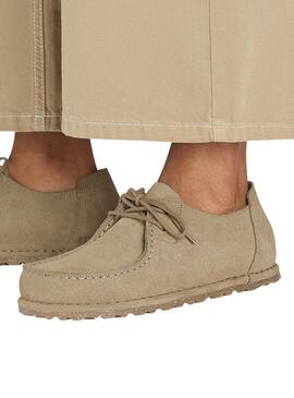 Scarpe Birkenstock Utti Lace beige per uomo