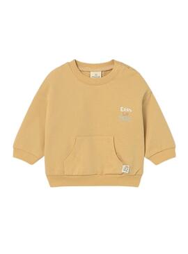 Felpa Mayoral palloncini senape per neonato