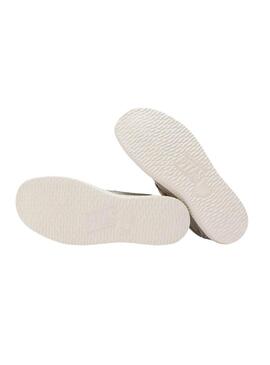 Scarpe Walkin Pitas Wallabi lavate beige per donna.