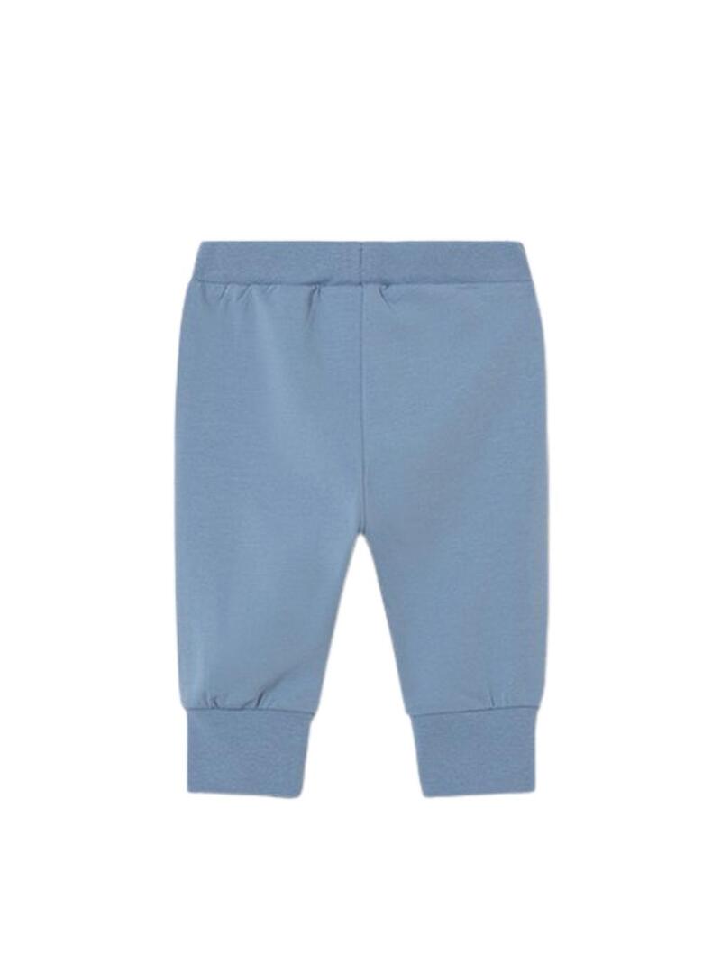 Set 3 pezzi Mayoral felpa stampata e pantaloni blu per bambino