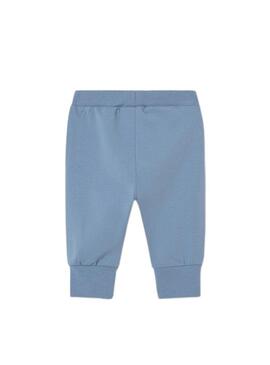 Set 3 pezzi Mayoral felpa stampata e pantaloni blu per bambino