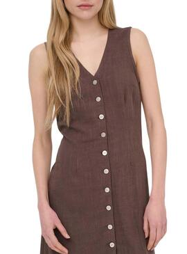 Abito Only Siesta marrone da donna