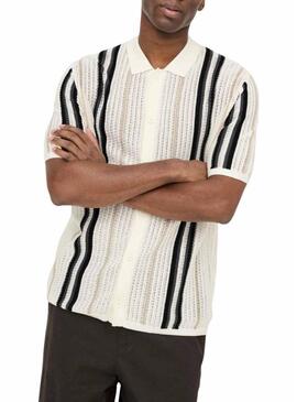 Polo Only and Sons Leon beige per uomo