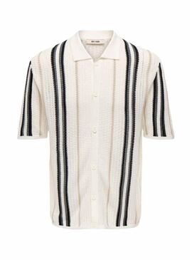 Polo Only and Sons Leon beige per uomo