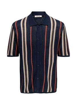 Polo Only and Sons Leon blu navy per uomo