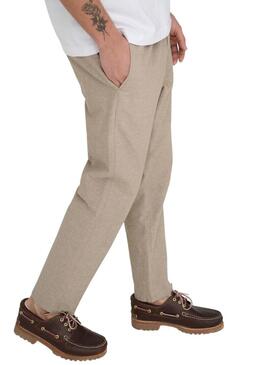 Pantaloni Only and Sons Linus beige per uomo