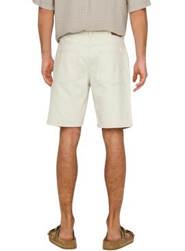 Bermudas Only and Sons Sedge beige per uomo