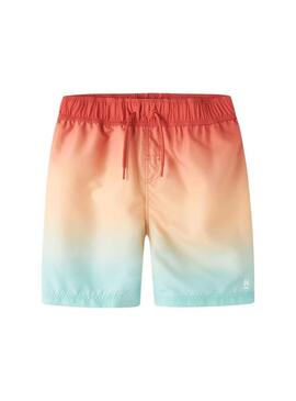 Costume da bagno Name It Zoccas Tie Dye corallo per ragazzo