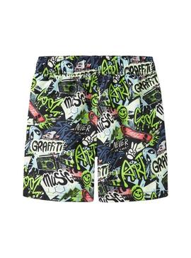 Costume da bagno Name It Zatoony nero per bambino