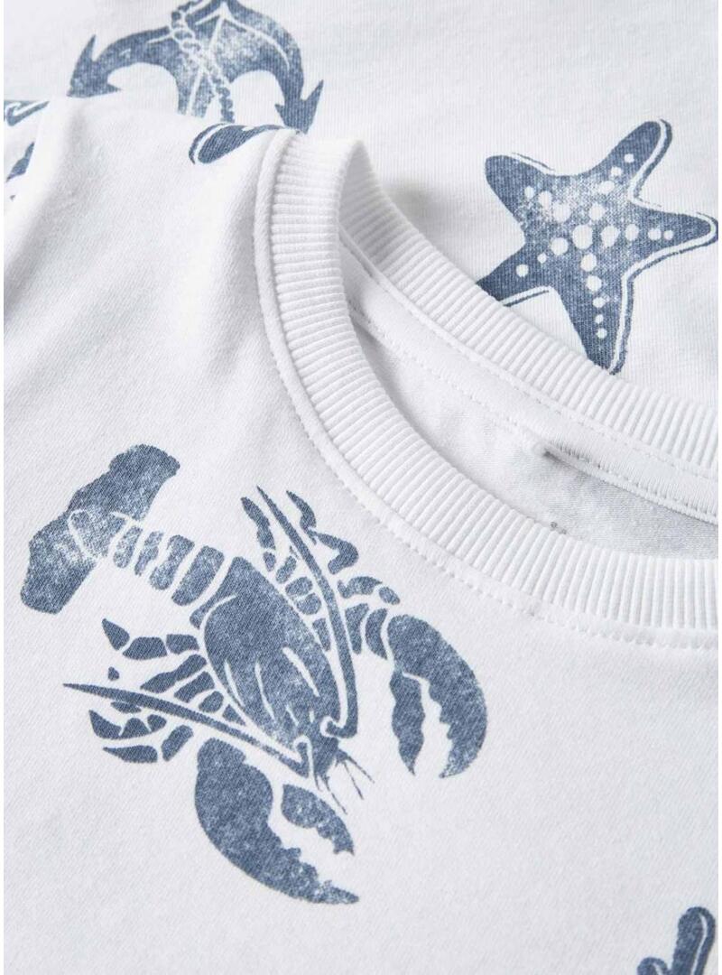 Maglietta Name It Fille stampata bianca per bambina