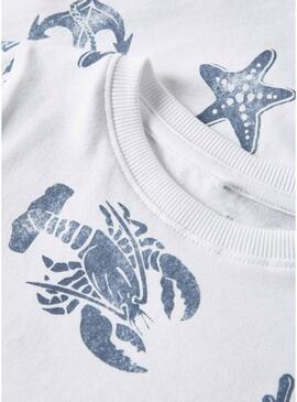 Maglietta Name It Fille stampata bianca per bambina