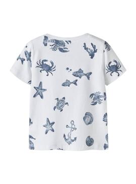 Maglietta Name It Fille stampata bianca per bambina