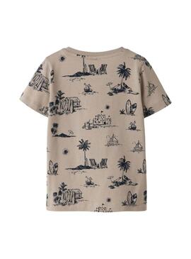 Maglietta Name It Fille color tostato per bambino.