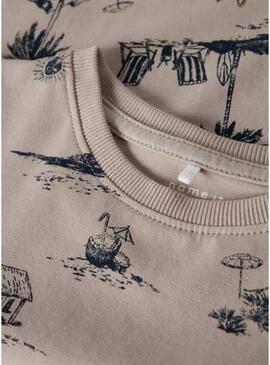 Maglietta Name It Fille color tostato per bambino.