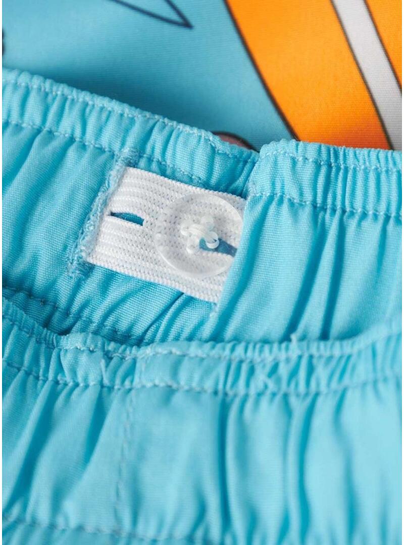 Costume da bagno Name It Mouritz Stitch turchese per bambino