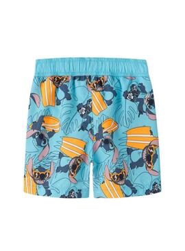 Costume da bagno Name It Mouritz Stitch turchese per bambino