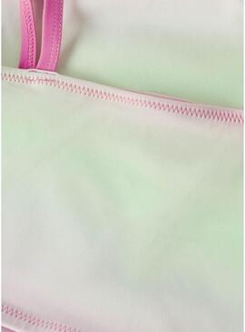 Bikini Name It Zie stampato lime e rosa per bambina