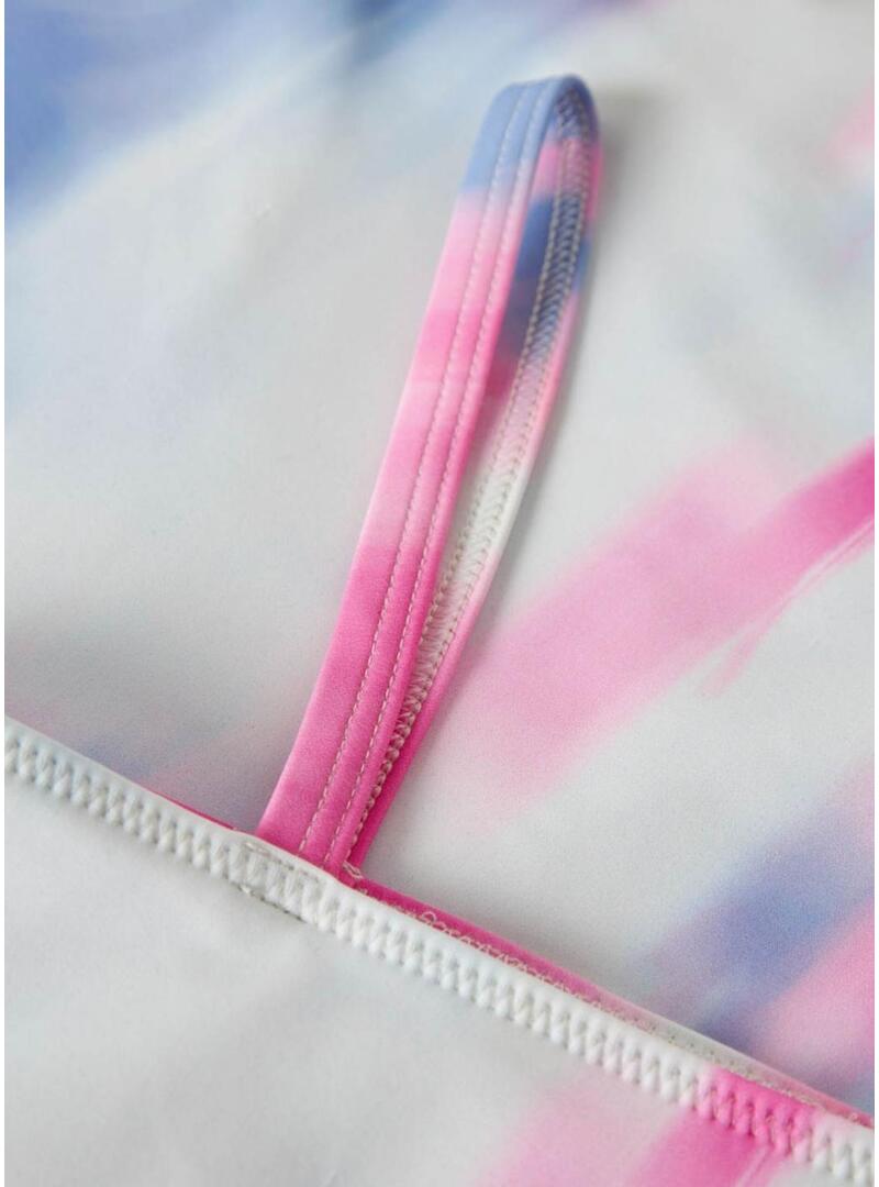 Bikini Name It Zie stampato blu e rosa per bambina