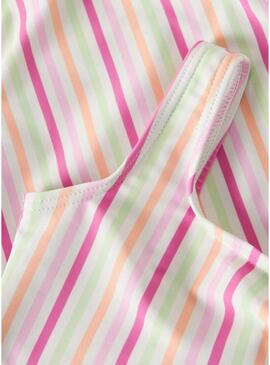 Costume Name It Zilua a righe multicolor per ragazze