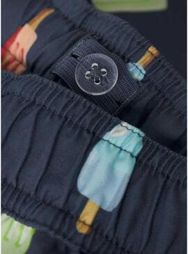 Costume da bagno Name It Zice blu marino per bambino