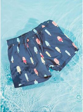 Costume da bagno Name It Zice blu marino per bambino