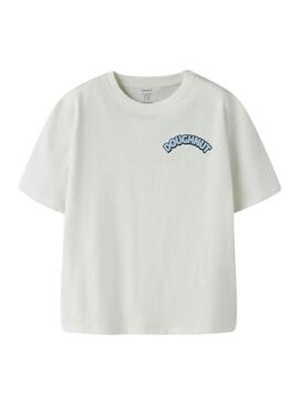 Maglietta Name It Foxe bianca per ragazzi