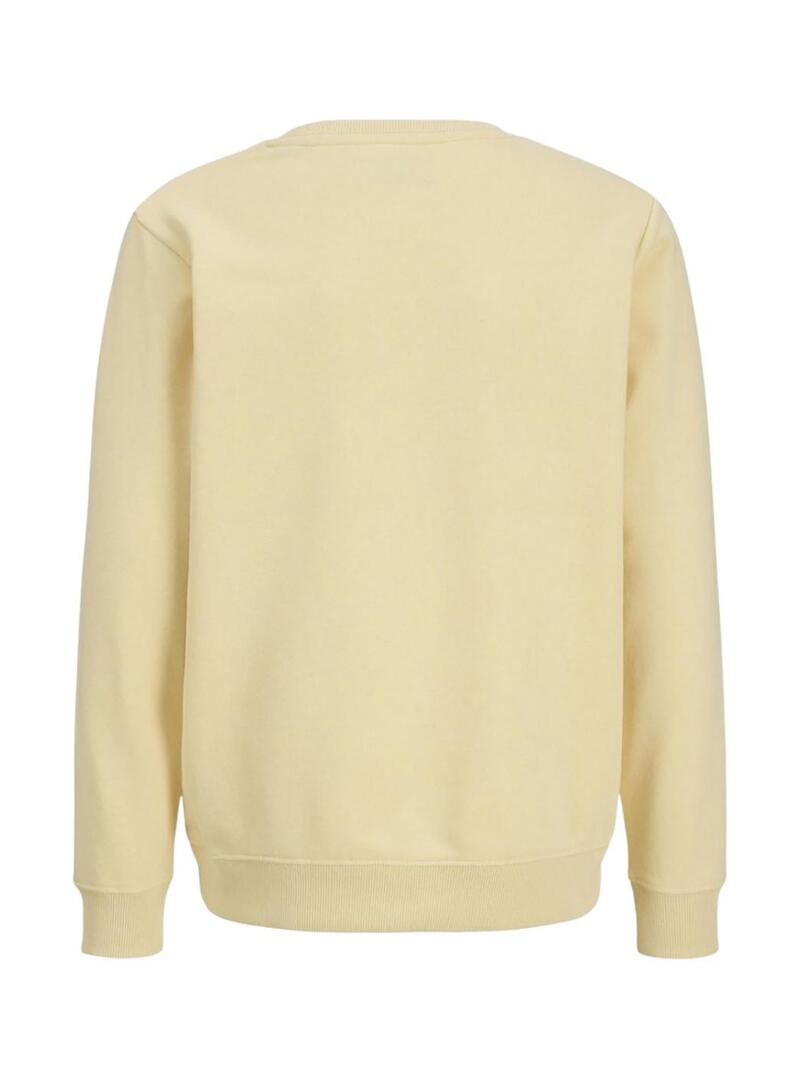 Felpa gialla per bambino Jack and Jones Perry.