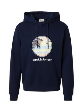 Felpa Jack and Jones Perry blu scuro per bambino