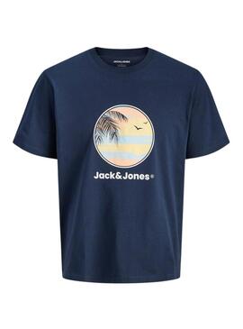 Maglietta Jack and Jones Perry blu navy per bambino