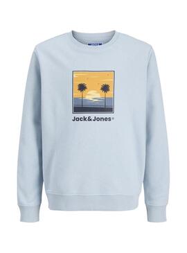 Felpa Jack and Jones Perry blu per bambino.