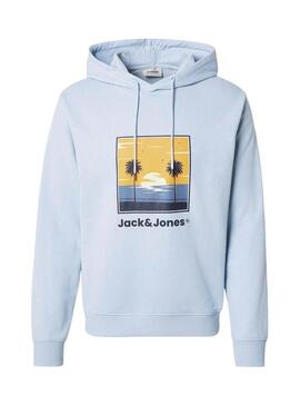 Felpa con cappuccio blu per bambino Jack and Jones Perry