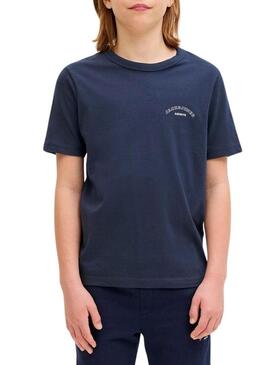 Maglietta Jack and Jones College blu marino per bambino