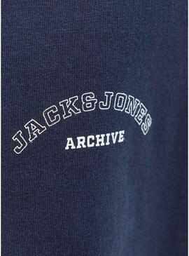Maglietta Jack and Jones College blu marino per bambino