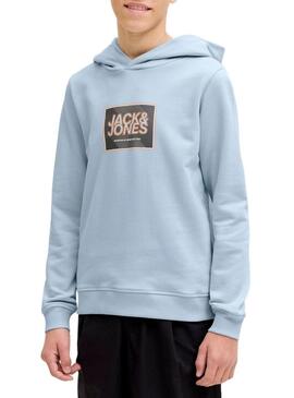 Felpa Jack and Jones Rain blu per bambino