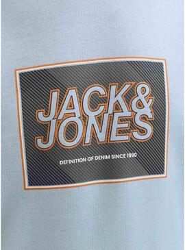 Felpa Jack and Jones Rain blu per bambino