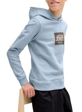 Felpa Jack and Jones Rain blu per bambino