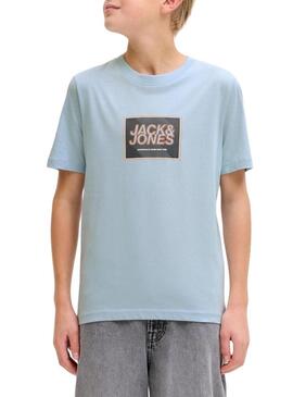 Maglietta Jack and Jones Rain blu per bambino.