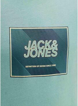 Maglietta Jack and Jones Rain verde per bambino