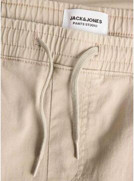 Bermudas Jack and Jones Cole cargo beige per uomo.