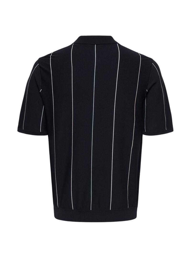 Polo Only and Sons Wyler blu e bianco per uomo.