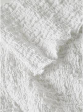 Top Nome di Halisse bianco per ragazza