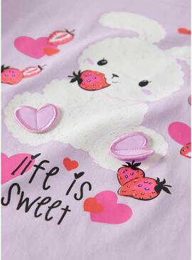 Maglietta Name It Deppa color malva per ragazza