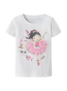 Maglietta Name It Deppa bianca per ragazze