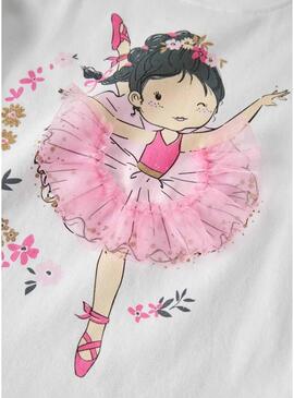 Maglietta Name It Deppa bianca per ragazze