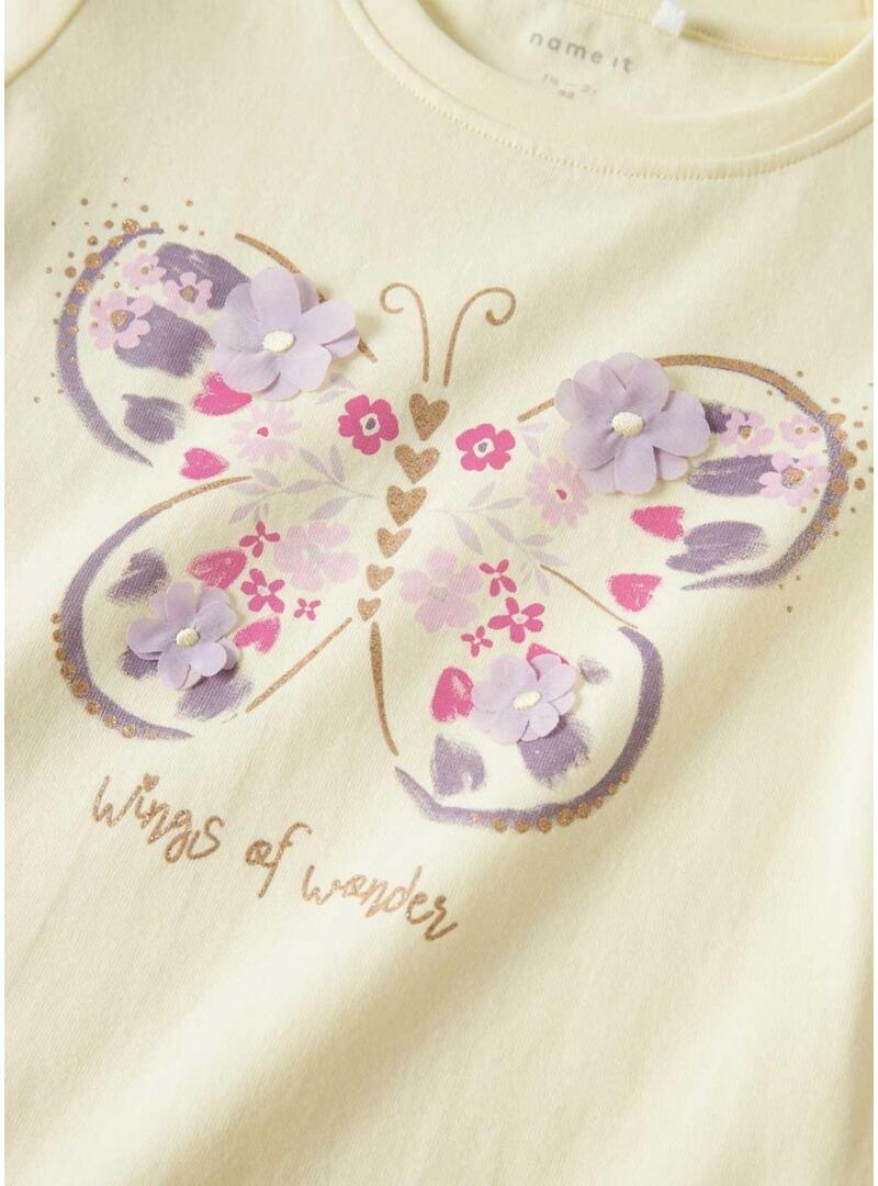 Maglietta Name It Deppa gialla per bambina