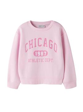 Felpa Name It Fabia rosa per bambina